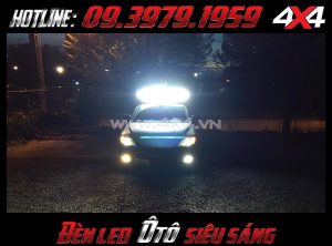 Chiếc xe bán tải trở nên hầm hố, mạnh mẽ hơn khi được độ đèn led bar